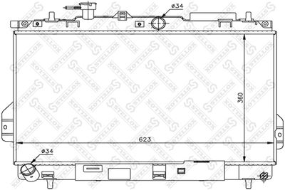 Радиатор STELLOX 1026596SX