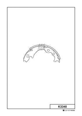 Колодки тормозные задние барабанные MK KASHIYAMA K3348