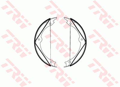 Колодки тормозные барабанные TRW GS8816
