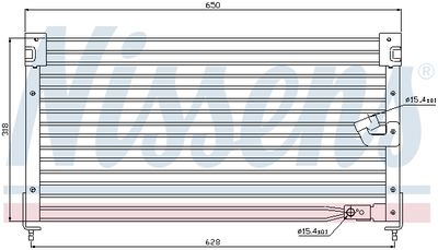 Радиатор кондиционера NISSENS 94362