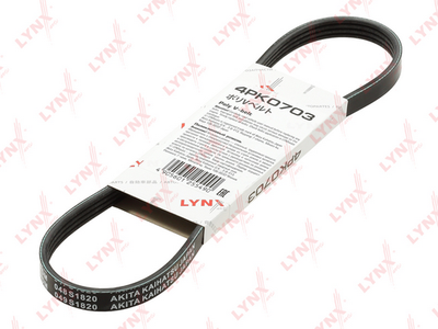 Ремень поликлиновой LYNXauto 4PK0703