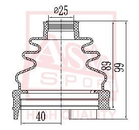 Пыльник ШРУС комплект без смазки ASVA ASBTINGSV4