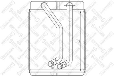 Радиатор отопителя STELLOX 1035224SX