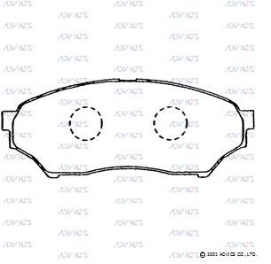 Колодки тормозные дисковые TATSUMI TCA1024
