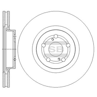 Диск тормозной SANGSIN SD4045