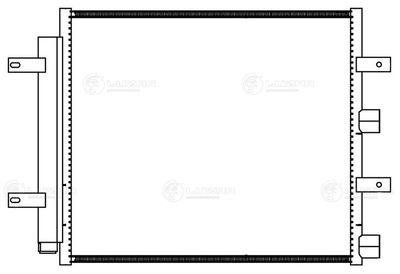 Радиатор кондиционера LUZAR LRAC1014