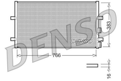 Радиатор кондиционера DENSO DCN10009