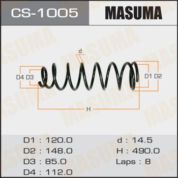 Пружина передняя Masuma CS1005