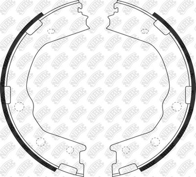 Колодки тормозные барабанные NIBK FN0702