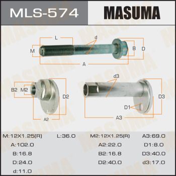 Болт-эксцентрик Masuma MLS574