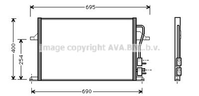 Радиатор кондиционера AVA FD5259