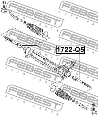 Тяга рулевая FEBEST 1722Q5
