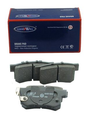 Колодки тормозные задние Mando MPO04