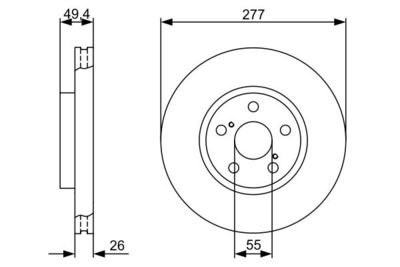 Диск тормозной BOSCH 0986479340