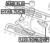 Опора шаровая FEBEST 1220SONLOWF