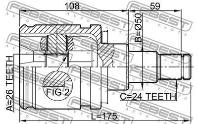 ШРУС FEBEST 0111AZT250LH