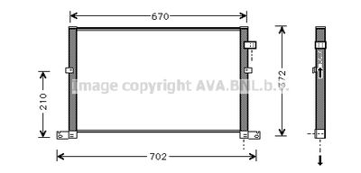 Радиатор кондиционера AVA FD5334