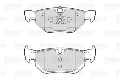 Колодки тормозные задние VALEO 301703