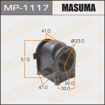Втулка стабилизатора переднего Masuma MP1117