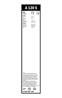 Щетка стеклоочистителя BOSCH 3397007120