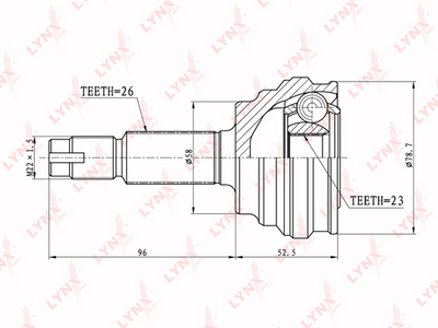 ШРУС наружный HDK TO054