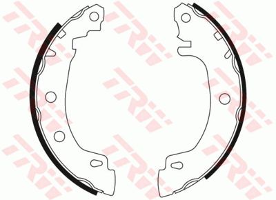 Колодки тормозные барабанные TRW GS8616