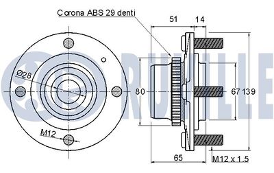 Ступица колеса задняя ILJIN IJ112003