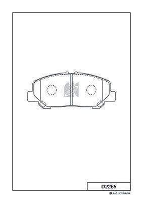 Колодки тормозные дисковые MK KASHIYAMA D2265