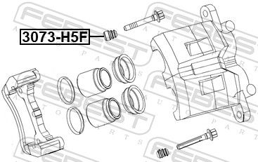 Пыльник втулки направляющей суппорта тормозного переднего GREAT WALL 3501111K00