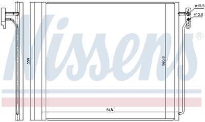 Радиатор кондиционера NISSENS 940343