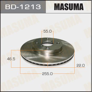 Диск тормозной Masuma BD1213