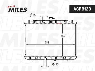Радиатор Miles ACRB120