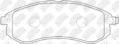 Колодки тормозные дисковые передние NIBK PN3808