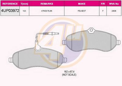 Колодки тормозные дисковые передние комплект KOTL 1719KT