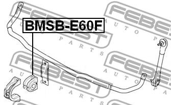 Втулка стабилизатора переднего FEBEST BMSBE60F