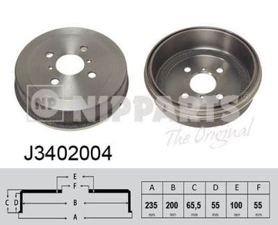 Барабан тормозной NIPPARTS J3402004