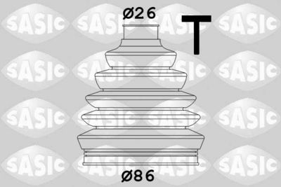 Пыльник ШРУС комплект SASIC 1906041