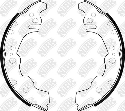 Колодки тормозные барабанные NIBK FN2397
