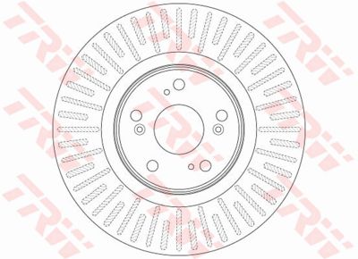 Диск тормозной передний TRW DF6437