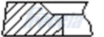 Кольца поршневые комплект Hyundai/Kia 230404A920