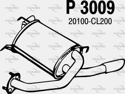 Глушитель задняя часть POLMOSTROW 3009