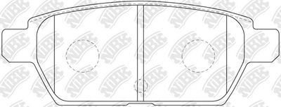 Колодки тормозные дисковые NIBK PN5803
