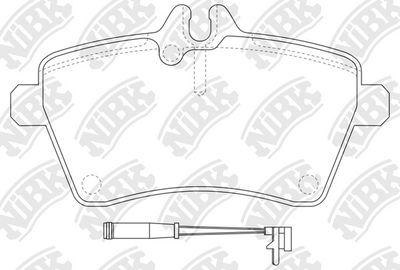 Колодки тормозные передние NIBK PN0489W