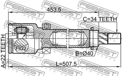 ШРУС внутренний правый FEBEST 2111CB8RH