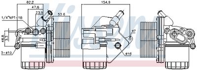 Радиатор масляный NISSENS 90893