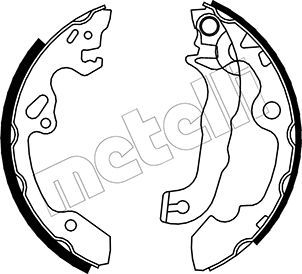 Колодки тормозные барабанные METELLI 530133