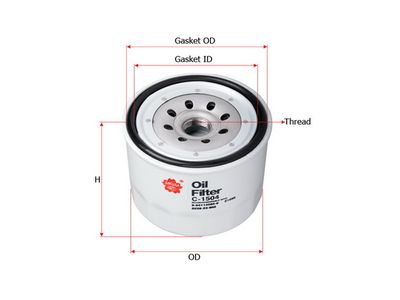 Фильтр масляный SAKURA C1504