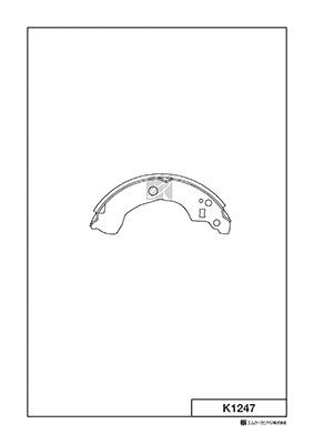Колодки тормозные барабанные MK KASHIYAMA K1247