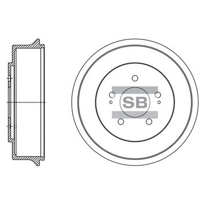 Барабан тормозной SANGSIN SD1120