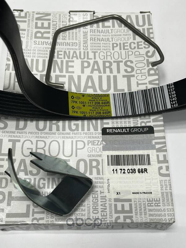 Комплект ремня генератора RENAULT 117203866R